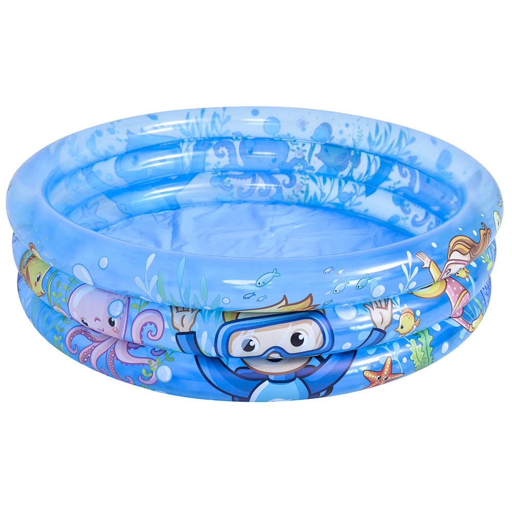 Inflatable Kiddie Pool Blow up Round Swimming Pool for Kids