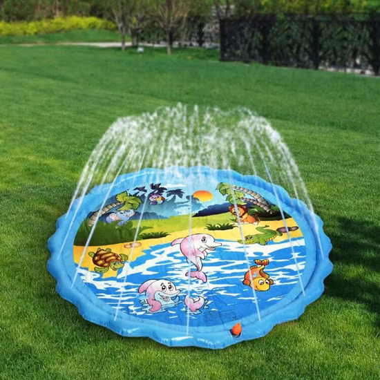 3-in-1 Inflatable Sprinkler Pool Mermaid Design Splash Pad
