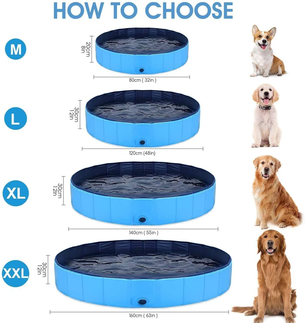 High Quality PVC Scratch Resistant Portable Pet Dog Swimming Pool