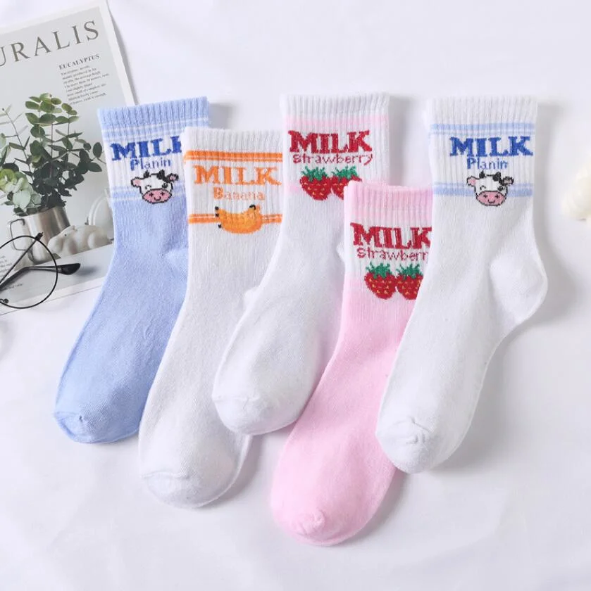 Sungnan Fashion Winter Crew Fun Socks for Women 5 Pack with Gift Box