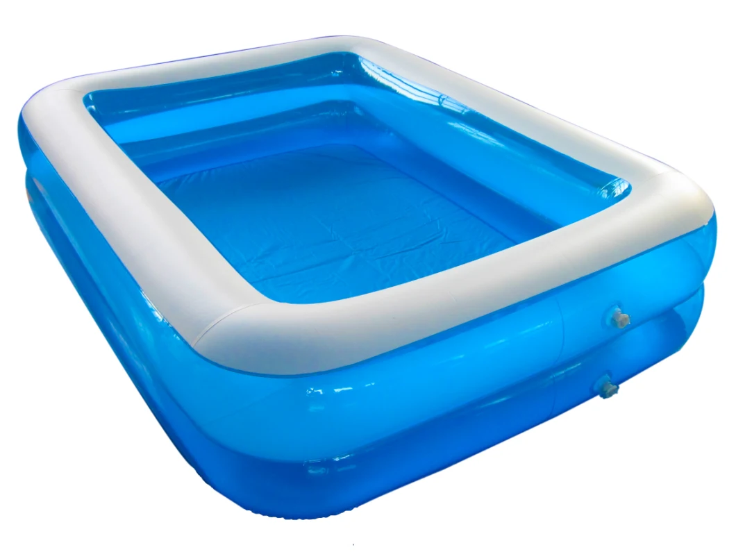 2-Ring Inflatable Rectangular Blow up Swimming Pool