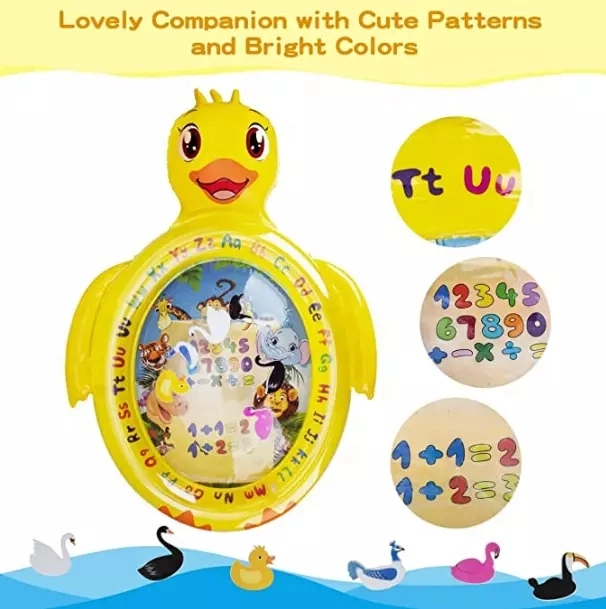 Inflatable Baby Duck Shape Pad Water Play Game Paddling Mat