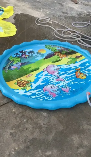 3-in-1 Inflatable Sprinkler Pool Mermaid Design Splash Pad