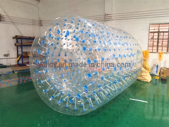 Bola de bolhas rolante inflável orbe de rolo de água flutuante