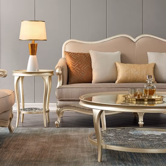 Conjunto de sofá de madeira moderno e luxuoso para casa sofá secional duplo sofá de couro móveis para sala de estar