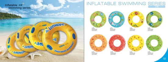 Anéis de natação infláveis ​​para piscina de verão com impressão personalizada