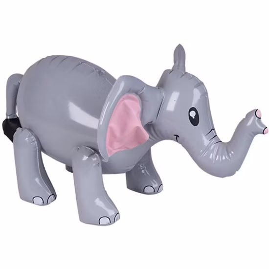 Brinquedos de elefante infláveis ​​para tomada de fábrica Brinquedos de publicidade infláveis ​​Personagem de desenho animado Brinquedo cheio de ar para crianças