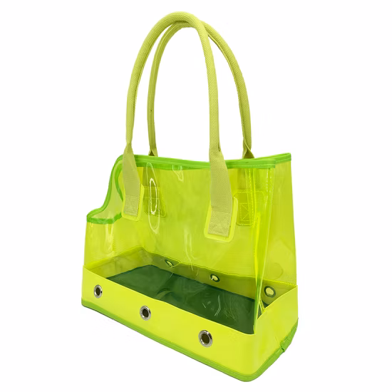 Fluorescência colorida PVC transparente ao ar livre produtos para cães e gatos com suprimentos para animais de estimação