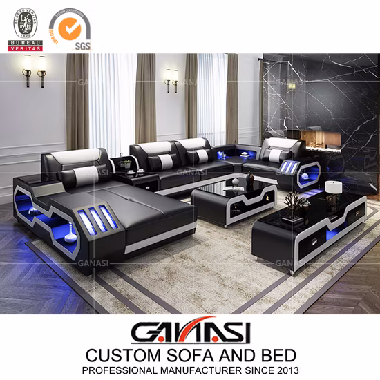 Conjunto de sofá reclinável moderno para móveis de sala de estar (G8046)
